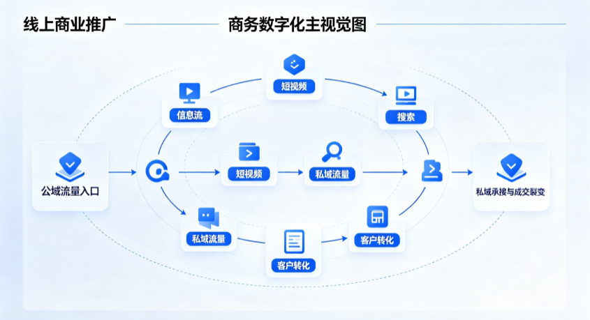 原阳县线上商业推广怎么做？全域流量闭环搭建与低成本转化实战指南